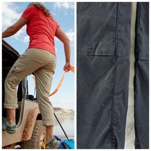 Duluth Pants Women 2 X 29 Black Dry On The Fly Roll Up Convertible Stretch
